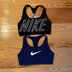 BUNDLE of two nike sports bras size small!